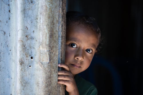 A Timor-Leste boy looking at the camera