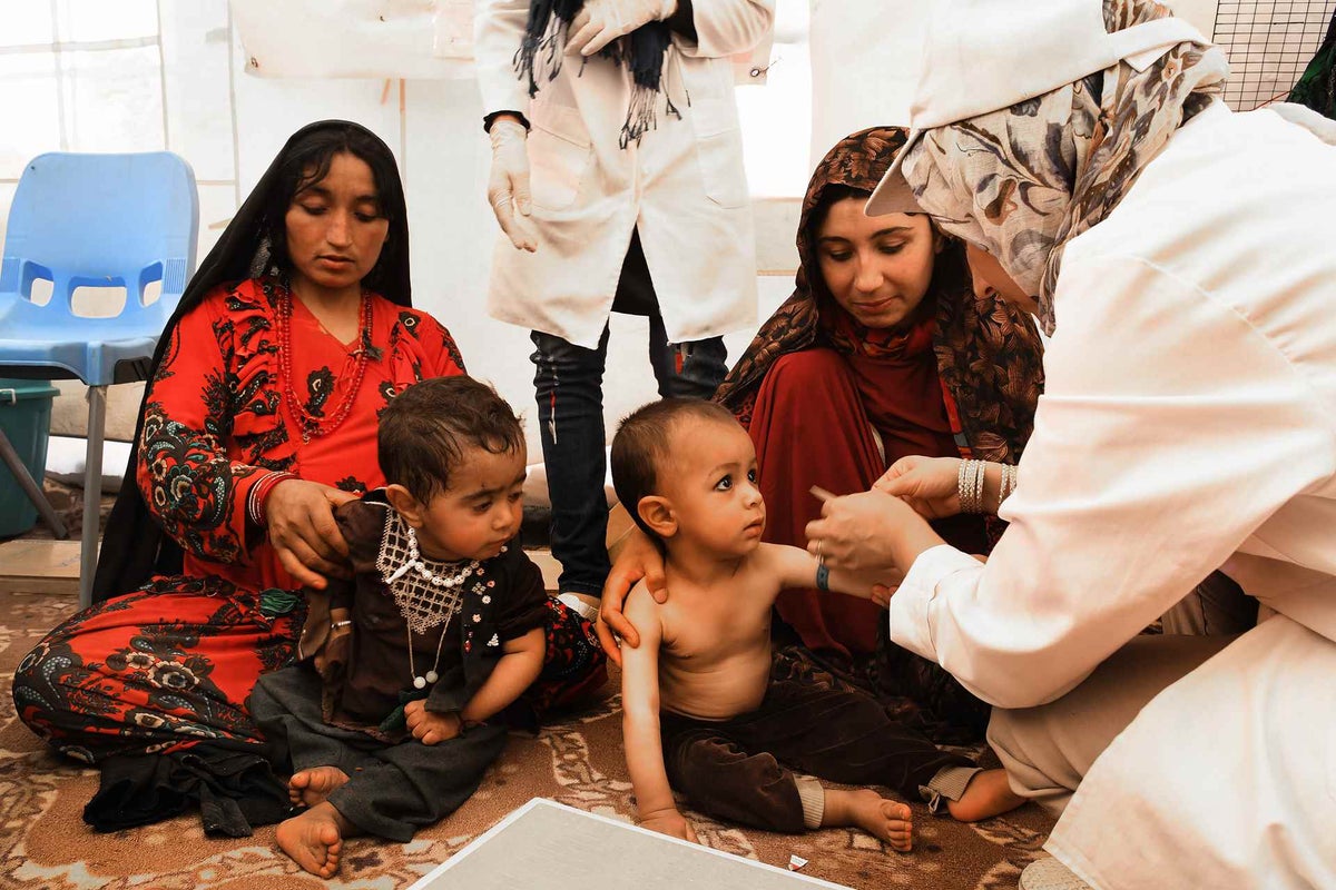 Getting tested for malnutrition