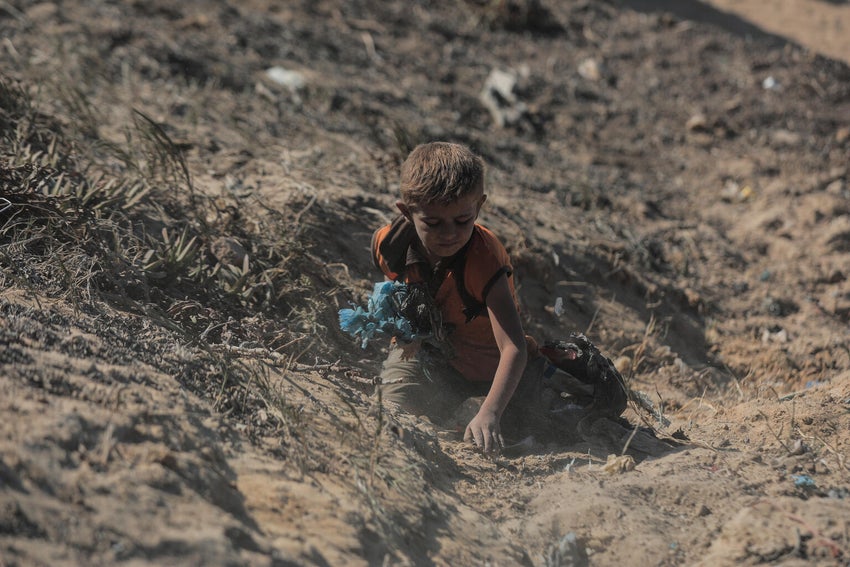 On 10 October 2025, thousands of Palestinian families are moving along the coastal road back to northern Gaza, amid the extreme devastation of infrastructure.