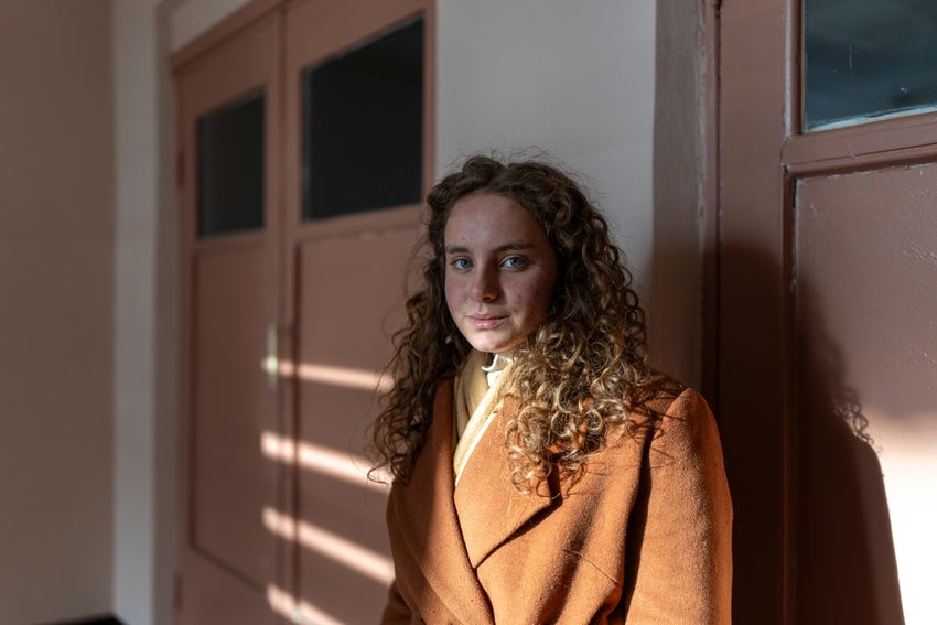 A portrait of 16-year-old Veronika from Ukraine.