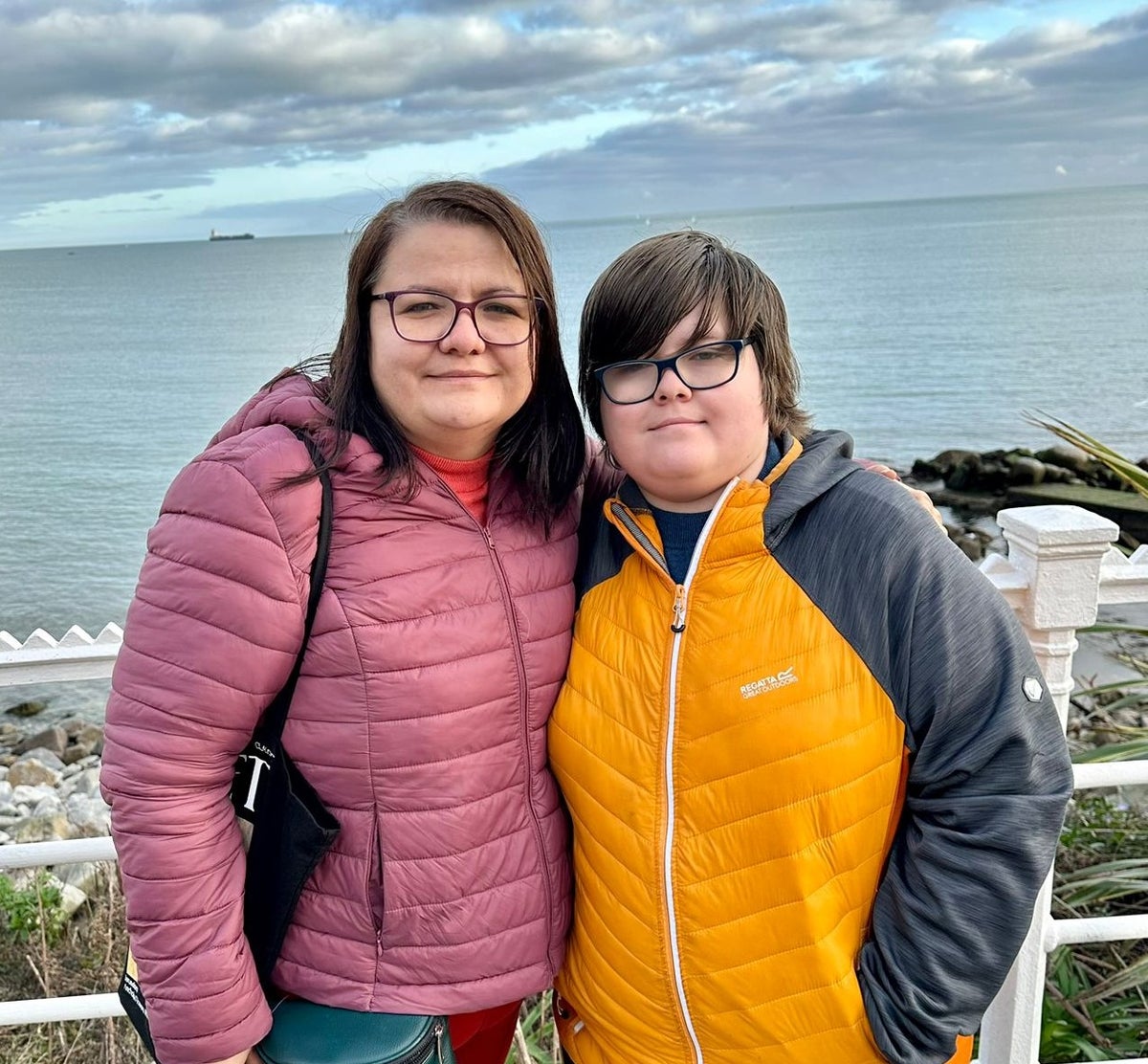 Nina and her 12-year-old son Andriy in Ireland