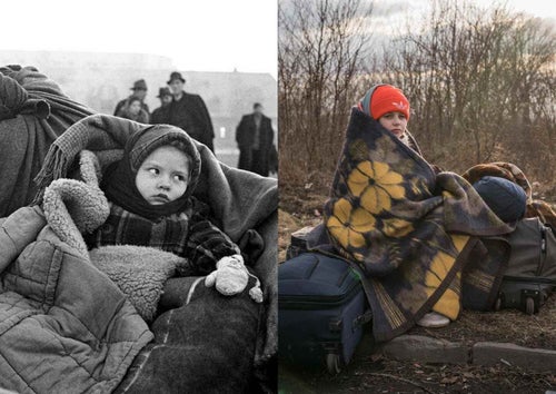 Refugee Photos: Then and Now