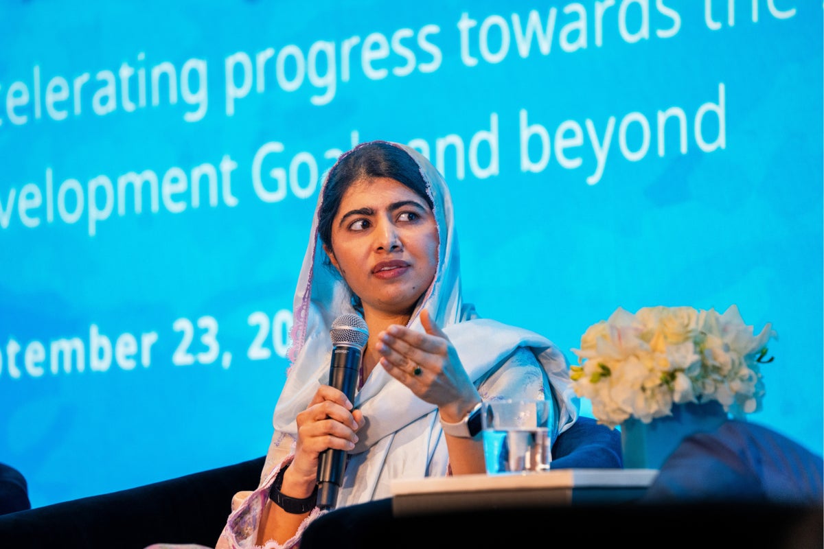 Malala Yousafzai participates in a panel discussion at the Summit of the Future at the United Nations General Assembly in New York.