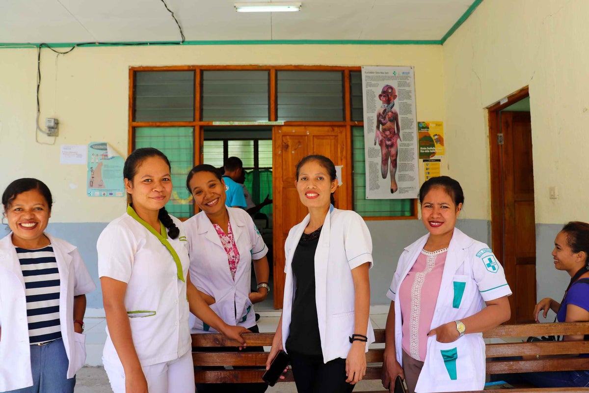 Health staff at the Ossu Community Health Centre (CHC) in Viqueque.