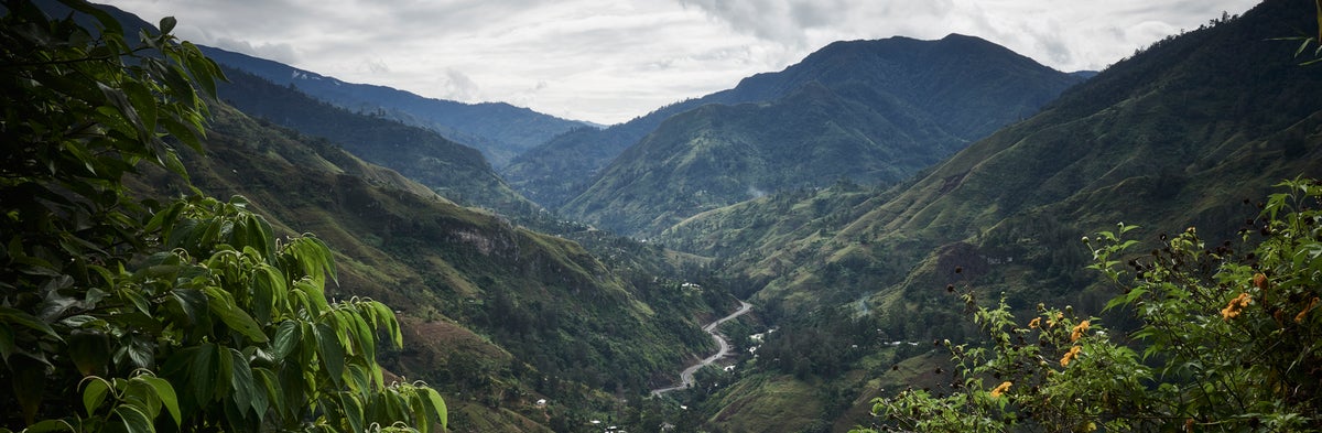 The remote mountain district of Chimbu, PNG.