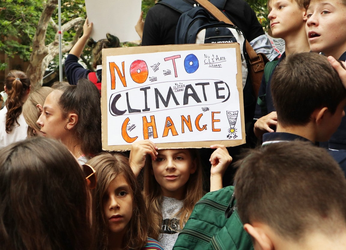 Students take part in Sydney's rally for Climate Action