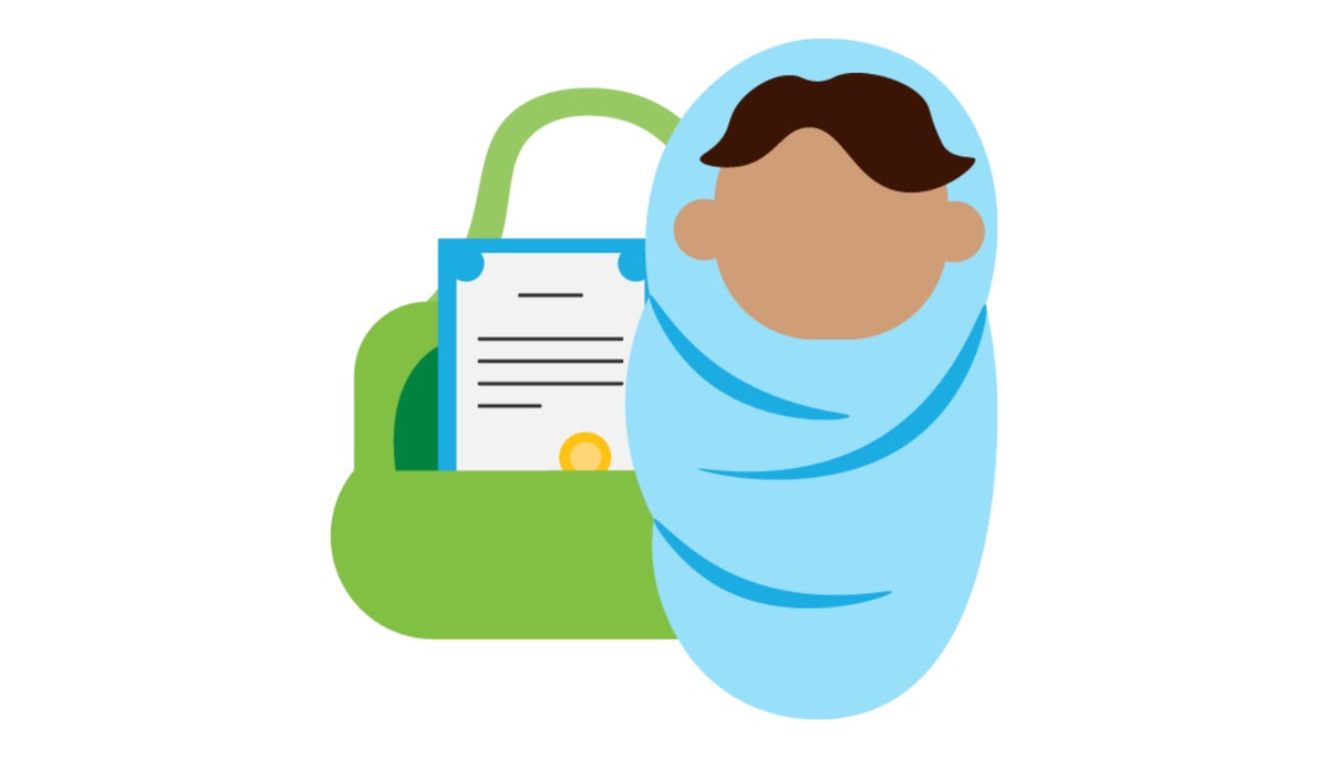 Birth registration illustration