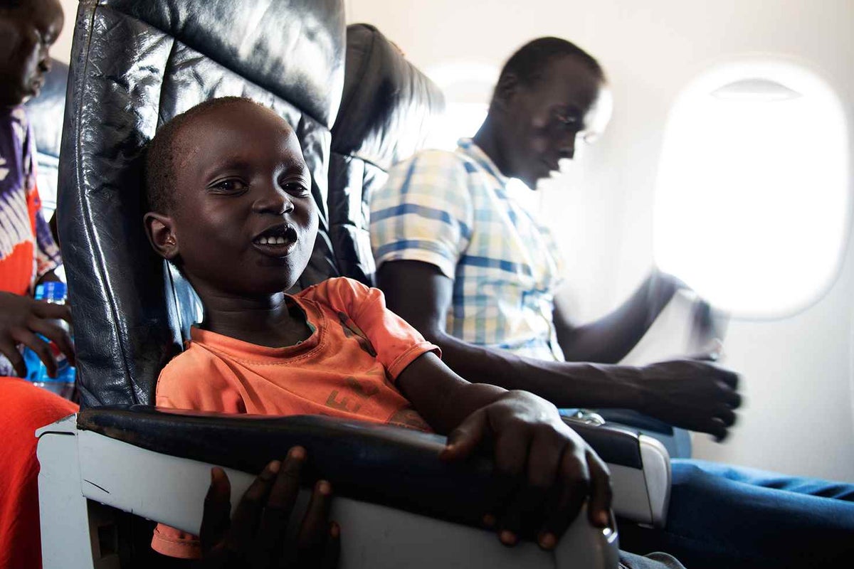 Eight-year-old Chogi was excited about being reunited with his mother. Last time Chogi, his brother, Jidu, and sister, Ferdos, saw their mother was almost five years ago.