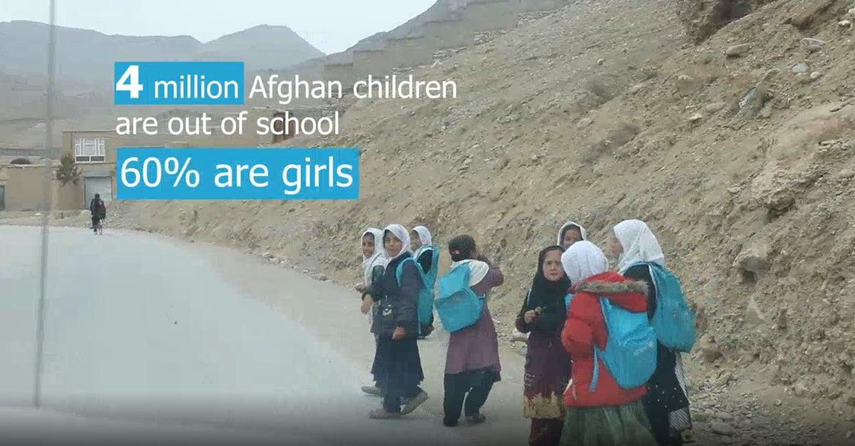 Afghanistan girls education statistic 