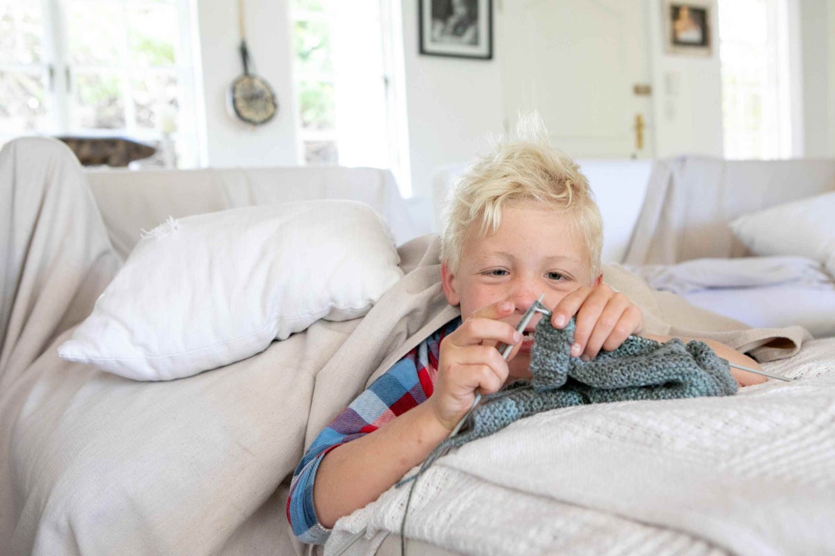 Karin and her son Ethan, are finding new hobbies while in lockdown