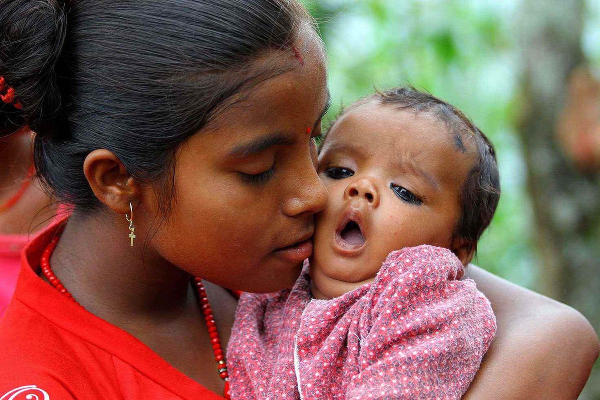 Himal survived being born during an earthquake thanks to quick-thinking local doctors and his brave mum Rojina