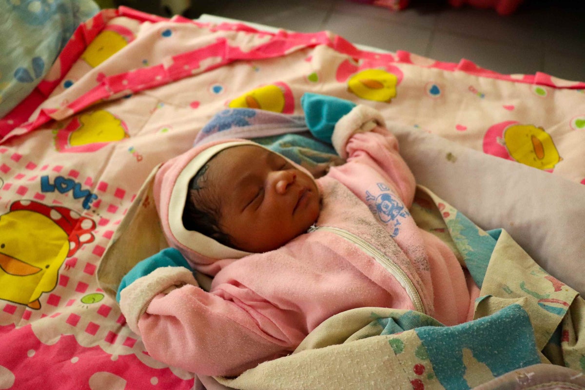 Healthy baby boy Socrates was born at Doctor Onofria's UNICEF-supported maternity ward in Viqueque