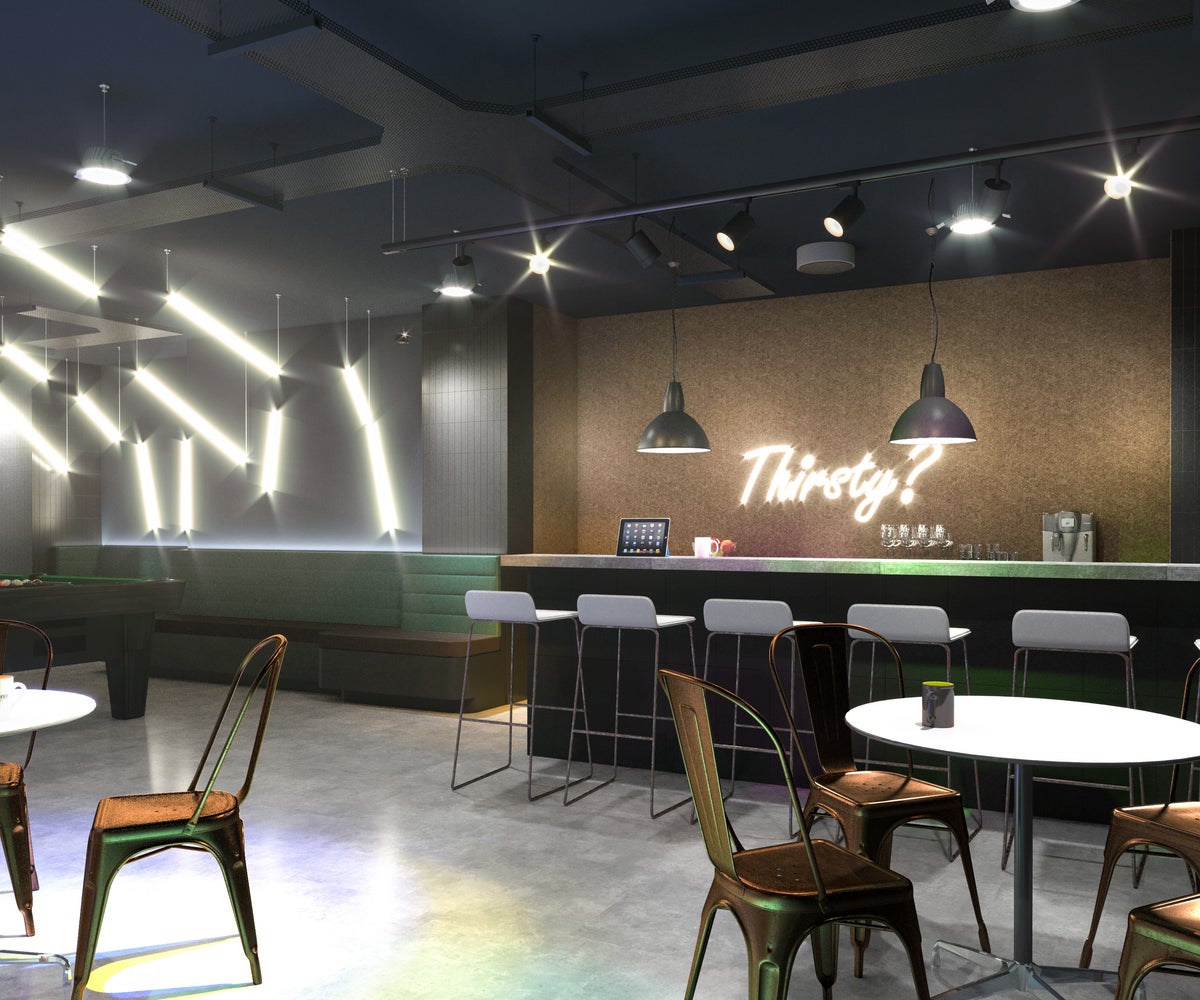 The Basement at The Collective Canary Wharf. Image courtesy of Denton Associates.