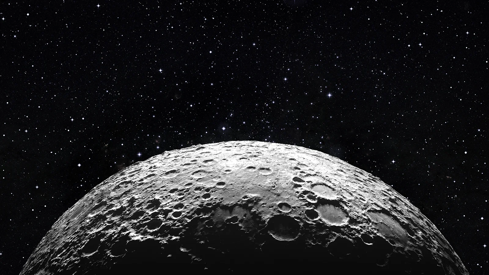 The Moon in space