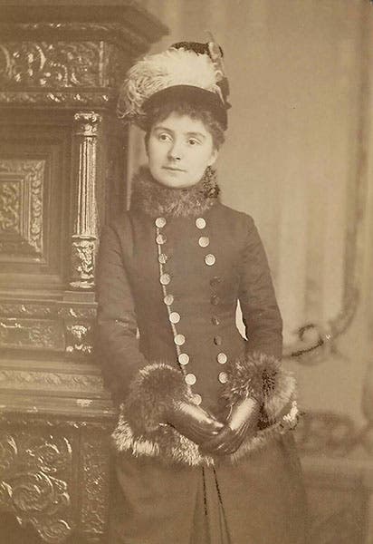 Portrait of Mary Proctor, carte de visite, 1885, Royal Society of London (royalsocietypublishing.org)