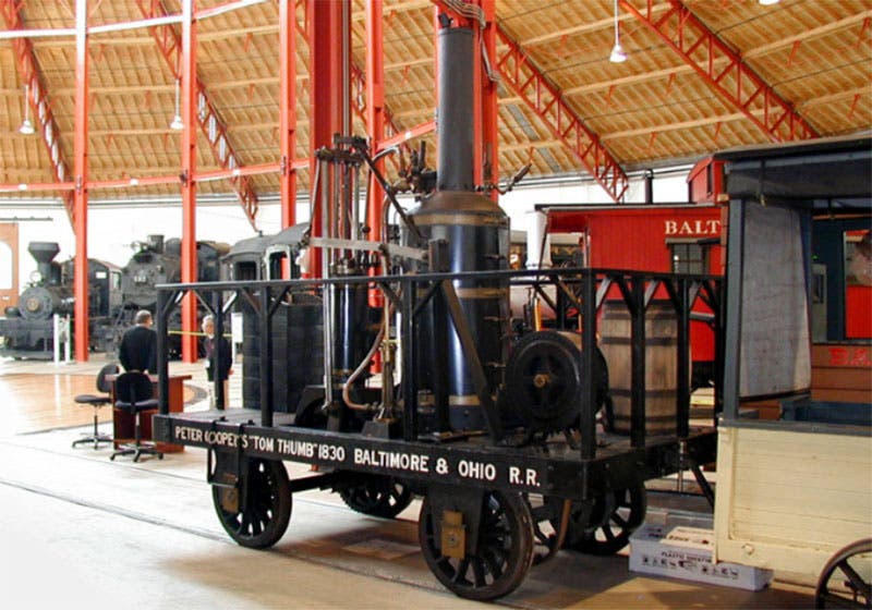 Replica of Tom Thumb, B & O Railroad Museum, Baltimore, Maryland (borail.org)