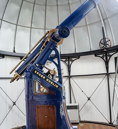 10-inch refracting telescope at Armagh Observatory, Northern Ireland, built by Thomas Grubb of Dublin, modern photo (astronomicalheritage.net)