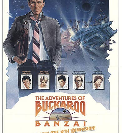 Movie poster for <i>The Adventures of Buckaroo Banzai across the 8th Dimension</i>, 1984 (imdb.com)