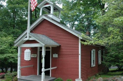 The Peter Parley schoolhouse, which Goodrich attended from 1799-1803, Ridgefield, Conn. (Ridgefield Historical Society)