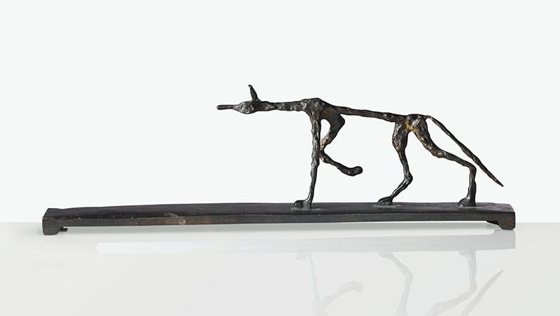 Loup (wolf), bronze sculpture by Diego Giacometti, sold at Sotheby’s, May 21, 2015 (sothebys.com)