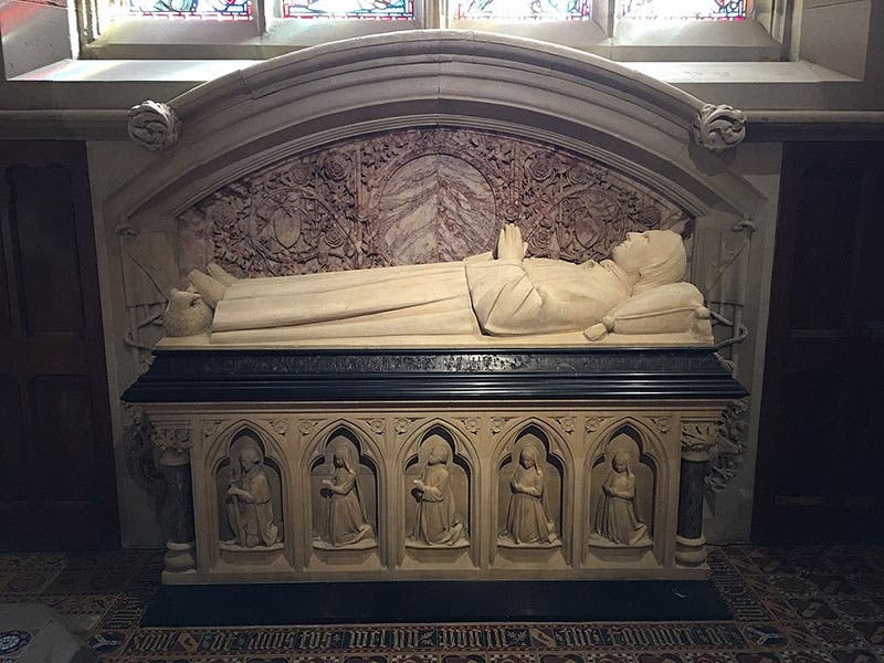 Tomb of Augustus Pugin in St. Augustine’s Church, Ramsgate (Wikimedia commons)