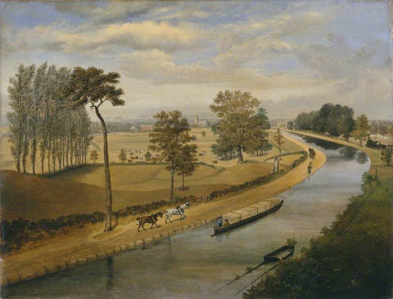 Bridgewater Canal from Dr. White’s Bridge, by Stephen Parlby, oil on canvas, 1857, Manchester Art Gallery (artuk.org)