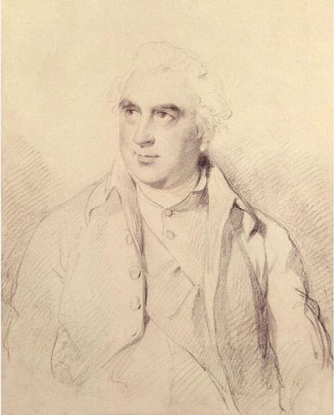 Joseph Banks, pencil on paper, by Thomas Lawence, 1795, National Portrait Gallery, London (npg.org.uk)