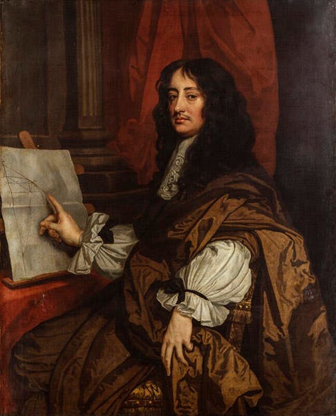 Portrait of William, Viscount Brouncker, oil on canvas, possibly by John Lely, ca 1674, National Portrait Gallery, London (npg.org.uk)