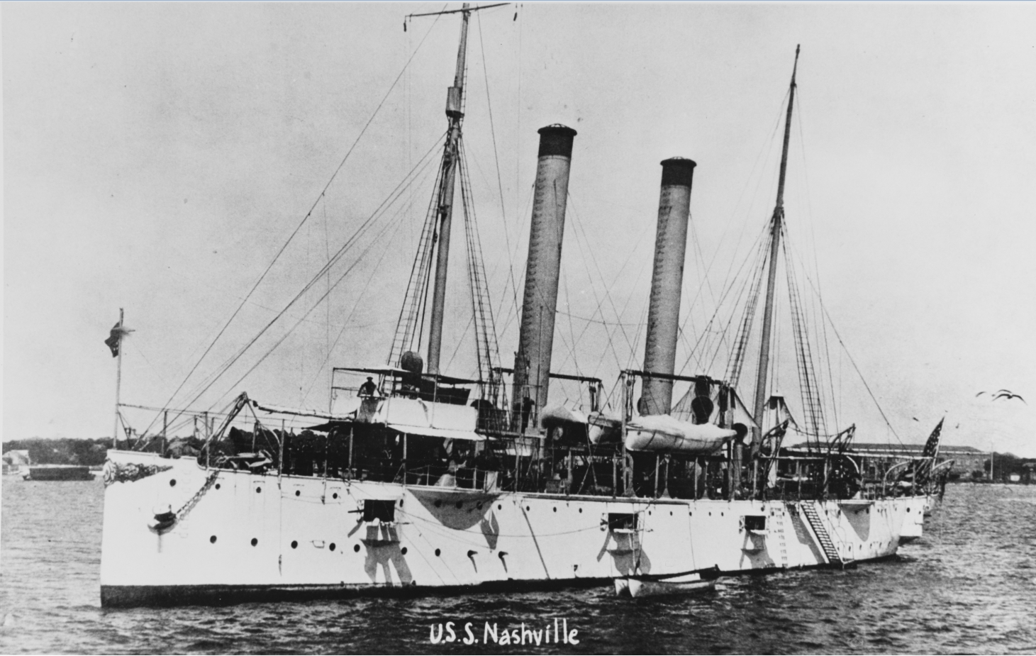The U.S. war ship, Nashville, arrives in Panama to provide support for the Panamanian revolution and Panama claims independence from Columbia two days later.