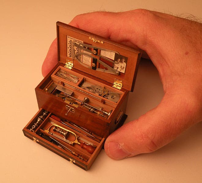 “Machinist’s chest with tools,” miniature by Bill Robertson, 1-8th scale (photo by Bill Robertson)