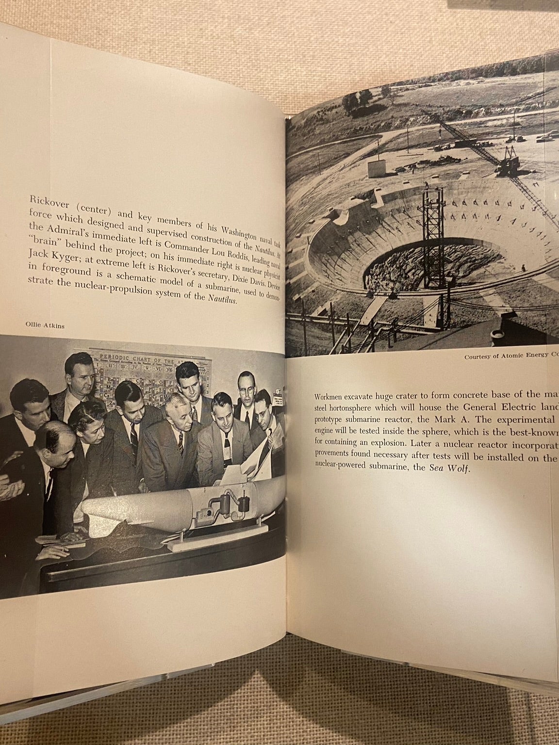 Photo of a book by Clay Blair, The Atomic Submarine and Admiral Rickover