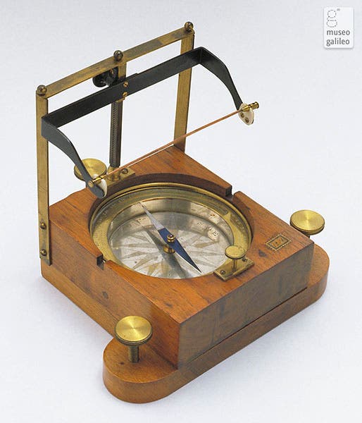 Later device to demonstrate the Oersted effect, ca 1850, Museo Galileo (museogalileo.it)