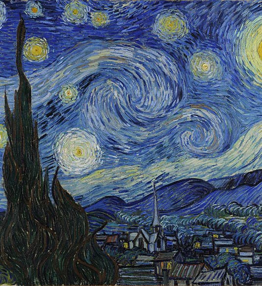 <i>Starry Night</i>, by Vincent van Gogh, 1889, Museum of Modern Art, New York (Wikimedia commons)