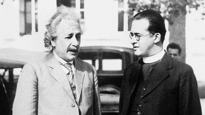 Georges Lemaître and Albert Einstein at Caltech, 1933, photograph (image.pbs.org)