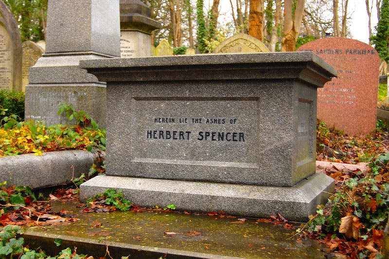 Grave of Herbert Spencer, East Cemetery, Highgate, London (ptwo on flickr)