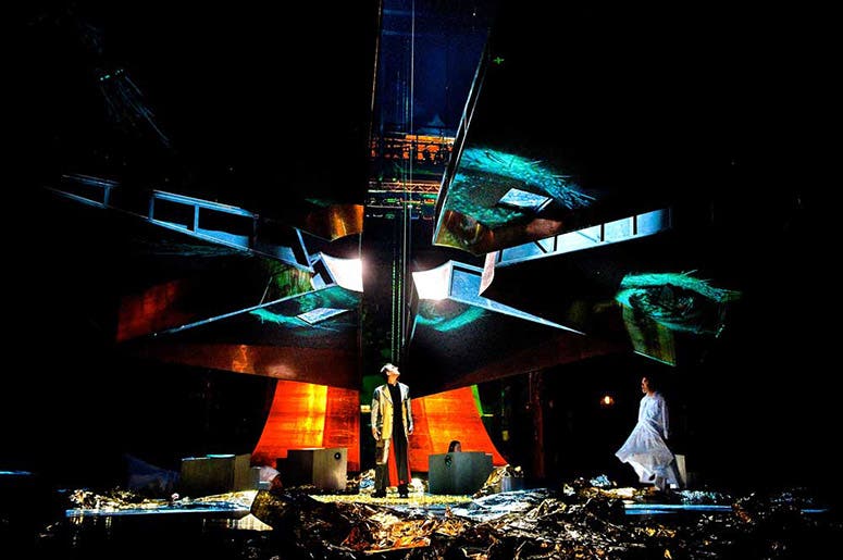 The set of Kepler, an opera by Philip Glass, Upper Austrian State Theater, Linz, 2009 (petermissotten.com)