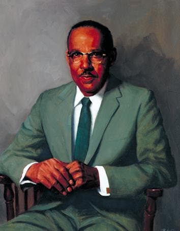 Portrait of Vivien Thomas, by Bob Gee, l969, Johns Hopkins School of Medicine (portraitcollection.jhmi.edu)