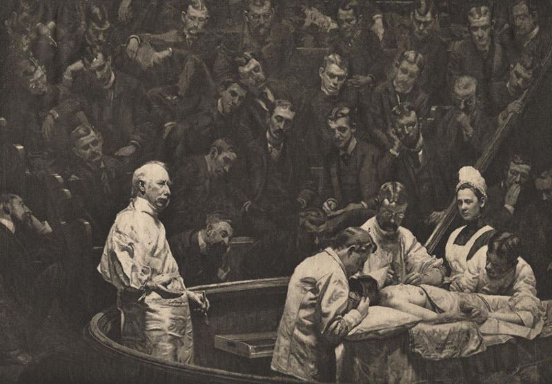 Black-and-white version of The Agnew Clinic, painted by Thomas Eakins for photo-reproduction, 1889, photogravure, 1893, Philadelphia Museum of Art (philamuseum.org)