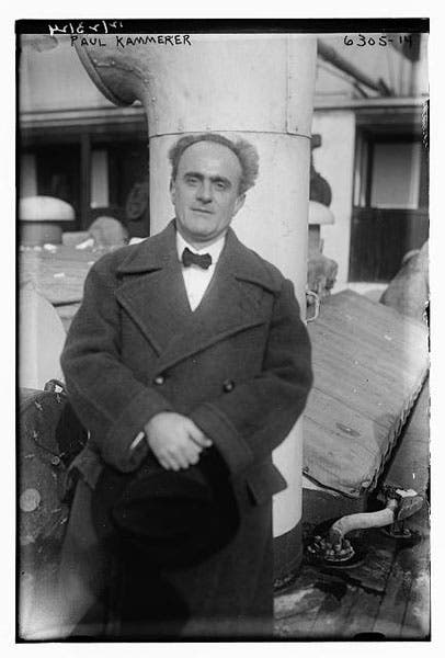 Portrait photo of Paul Kammerer, no date (mahlerfoundation.org)