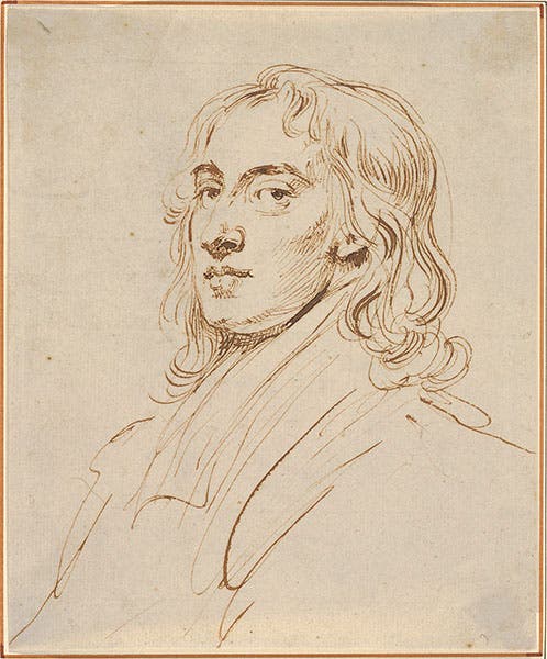 John Vanderbank, self-portrait, pen and brown ink on paper, ca 1720, Metropolitan Museum of Art, New York (metmuseum.org)
