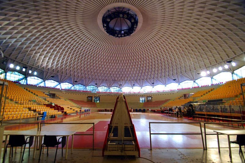 Palazzetto del Sport, Rome, Italy, designed by Pier Luigi Nervi, and built by his construction firm, Nervi & Bertoli (author’s files)