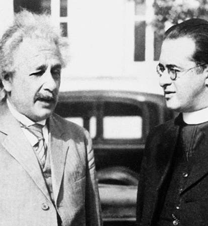 Georges Lemaître and Albert Einstein at Caltech, 1933, photograph (image.pbs.org)