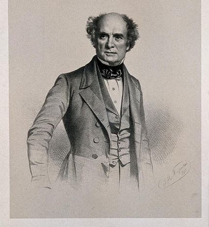 Portrait of Daniell Erg, lithograph by Thomas Maguire, 1850, Wellcome Collection (wellcomecollection.org)