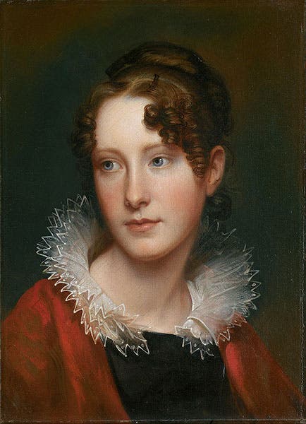 Portrait of Rosalba Peale, oil by Rembrandt Peale, 1820 (Smithsonian American Art Museum)