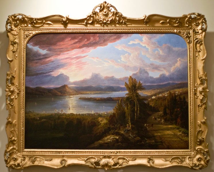 The Hudson River North to Croton Point, oil painting by Robert Havell, Jr., 1851 (crotoncalendar on wordpress.com)
