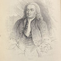 Portrait of Albrecht von Haller, engraved frontispiece by William Lizars, The Natural Arrangement and Relations of the Family of Flycatchers, by William Swainson, vol. 1, 1838 (The Linda Hall)