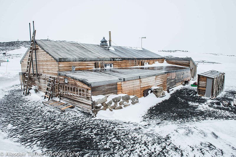 Scott’s Discovery Hut at McMurdo Sound, modern photograph (Alasdair Turner Photography)