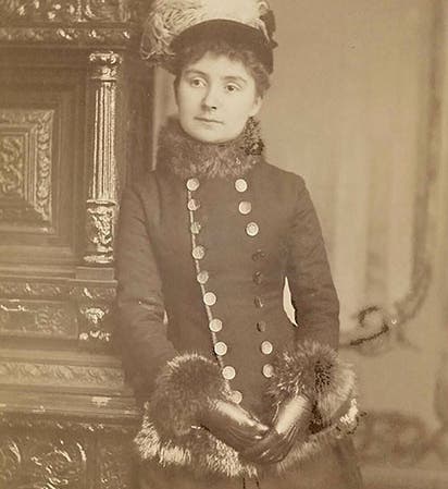 Portrait of Mary Proctor, carte de visite, 1885, Royal Society of London (royalsocietypublishing.org)