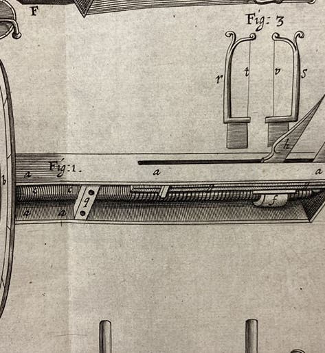 Telescope micrometer made after a design of William Gascoigne, detail of second image (Linda Hall Library)