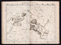Andromeda and Perseus, constellations figured by James Thornhill, with star positions determined by John Flamsteed, in Atlas coelestis, plate [15], 1729 (Linda Hall Library)